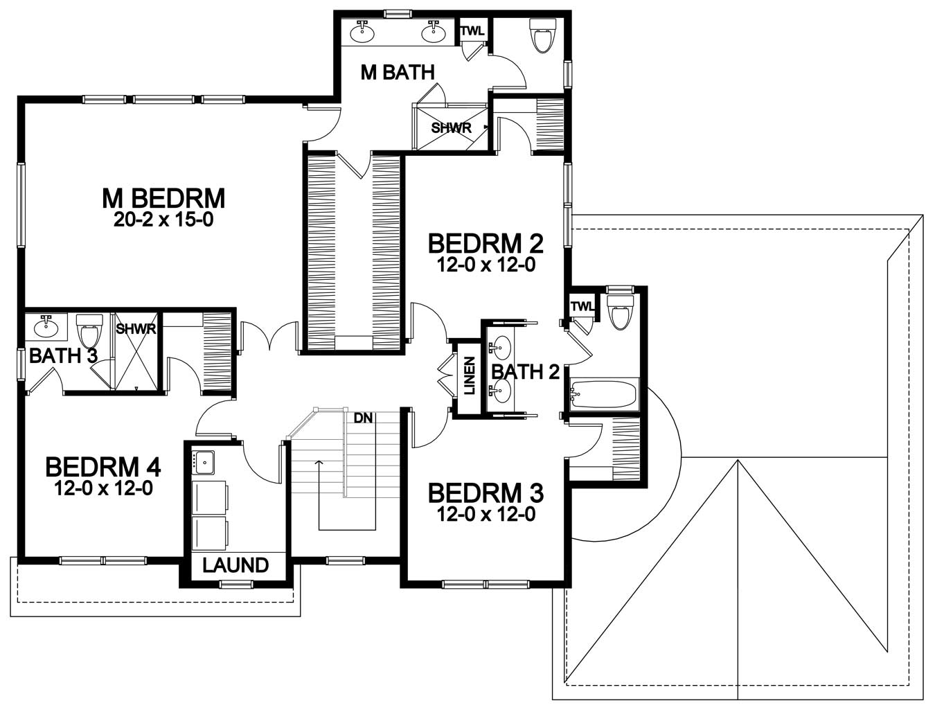 huge master suite and second floor laundry